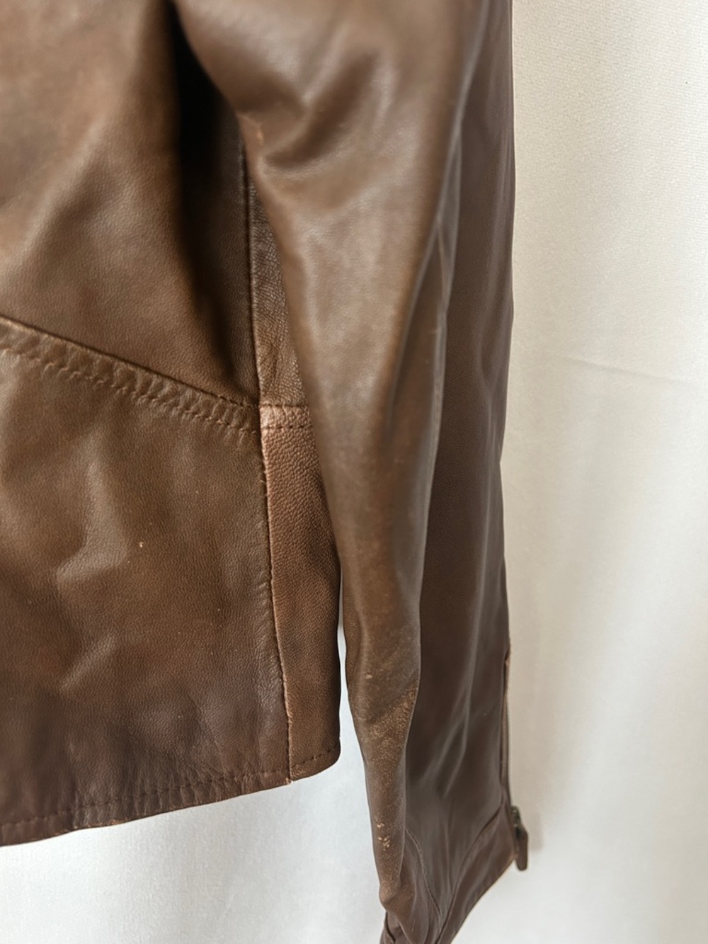 Alice Temperley for Target Brown Buttery Soft Leather Bomber Jacket *Approx. M* - Picture 9 of 9